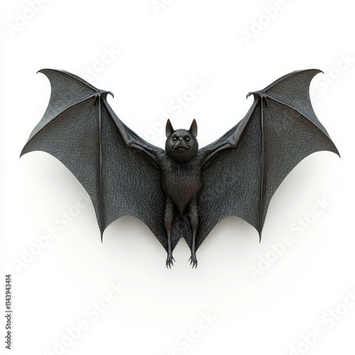 3D Bat Isolated and White Background