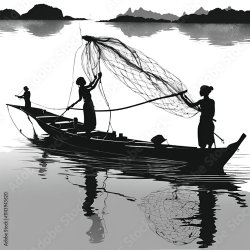 fishermen on the boat