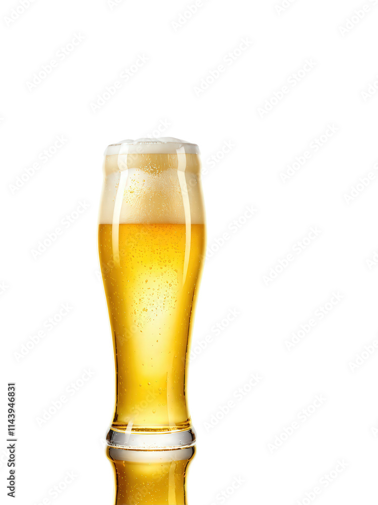 Beer Pilsner Glass Tall Beer Pilsner, with golden beer, isolated on transparent, dynamic foam, refreshing lighting, creative dish, Beer Pilsner Glass Tall Beer Pilsner, with golden beer, isolated on transparent, dynamic foam, refreshing lighting, creative dish,