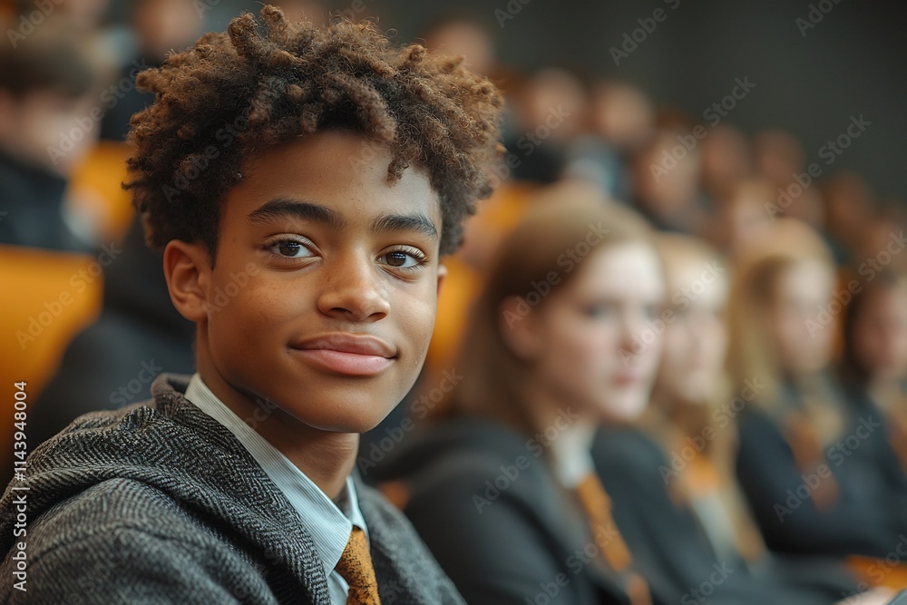 Students Debating Competitively in Modern Auditorium with Intense yet Respectful Expressions Education Inspires Leaders Concept Students Debating Competitively in Modern Auditorium with Intense yet Respectful Expressions Education Inspires Leaders Concept