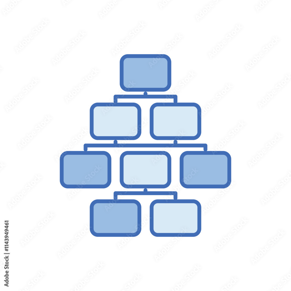 Flow Chart vector icon Flow Chart vector icon