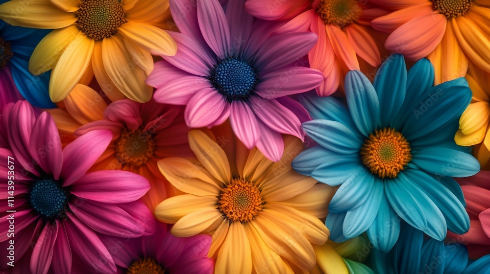 A vibrant arrangement of colorful flowers in various shades. A vibrant arrangement of colorful flowers in various shades.