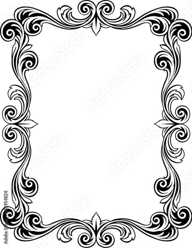 A filigree heraldic crest m...