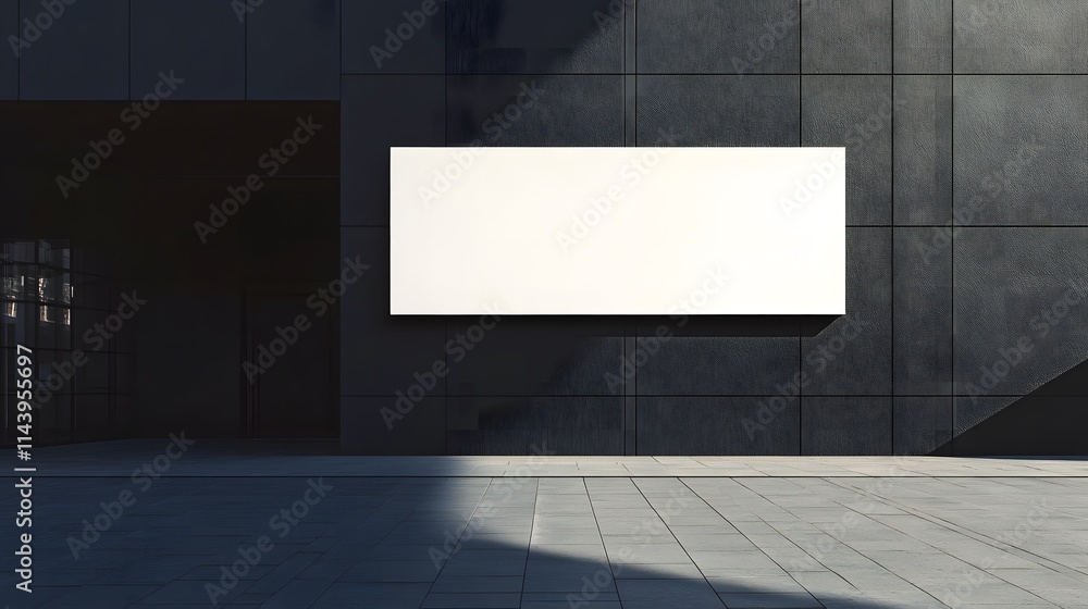 blank billboard on the wall blank billboard on the wall