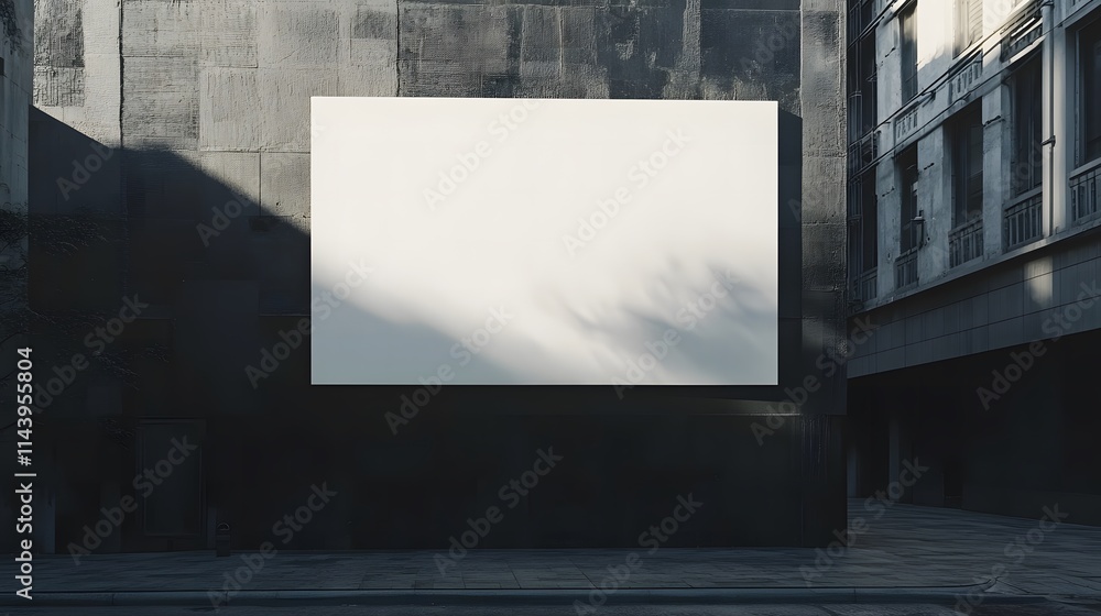 blank billboard on the wall blank billboard on the wall