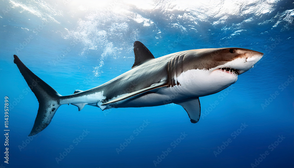 Fototapeta premium a great white shark