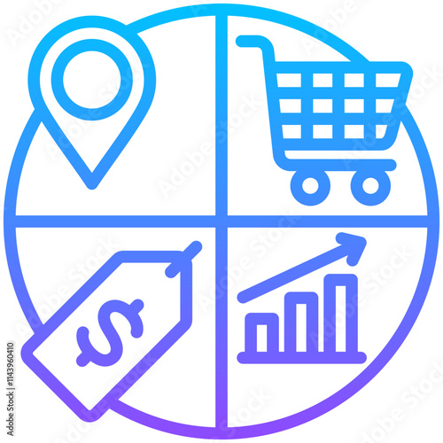Marketing Mix Icon