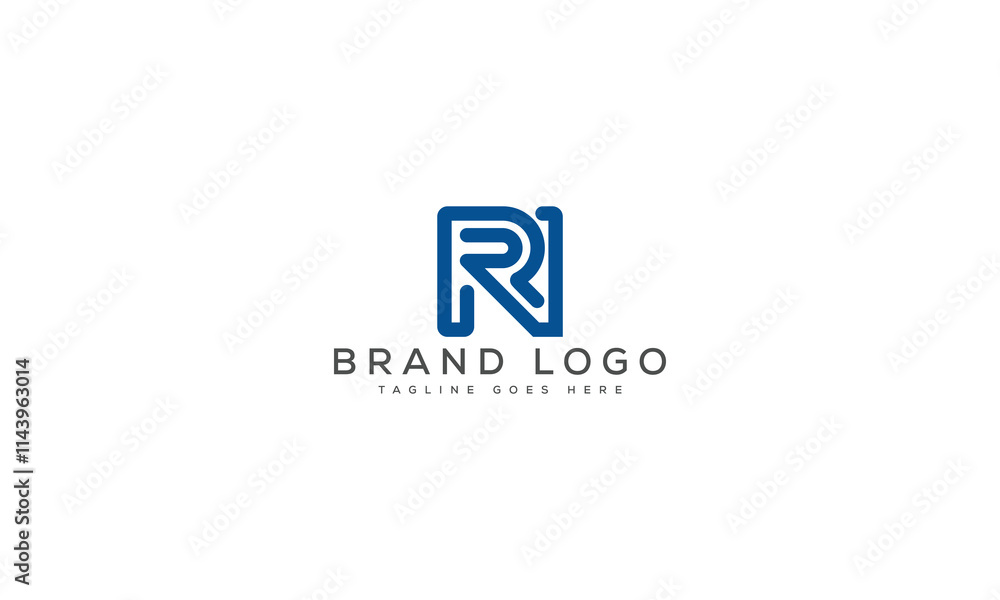 letter NR logo design vector template design for brand. letter NR logo design vector template design for brand.