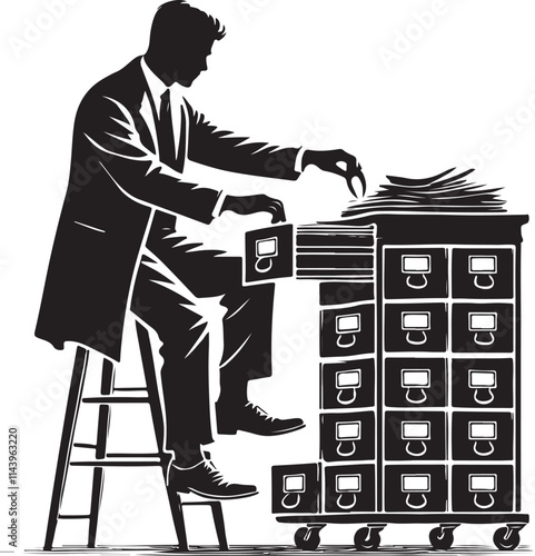 Фотография Archivist Vector Illustration 4