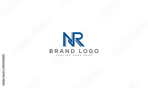 letter NR logo design vector template design for brand.