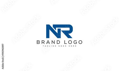 letter NR logo design vector template design for brand.