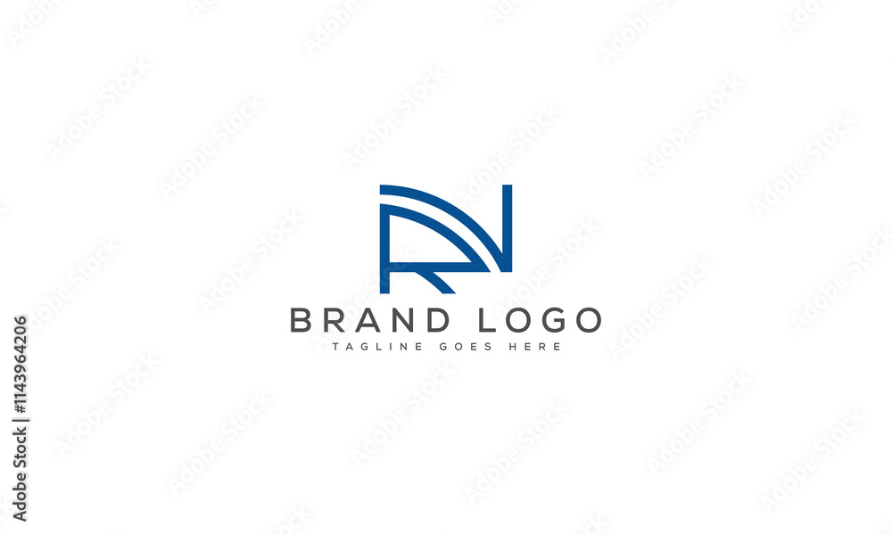 letter NR logo design vector template design for brand. letter NR logo design vector template design for brand.