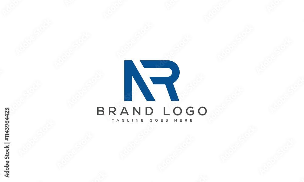 letter NR logo design vector template design for brand. letter NR logo design vector template design for brand.