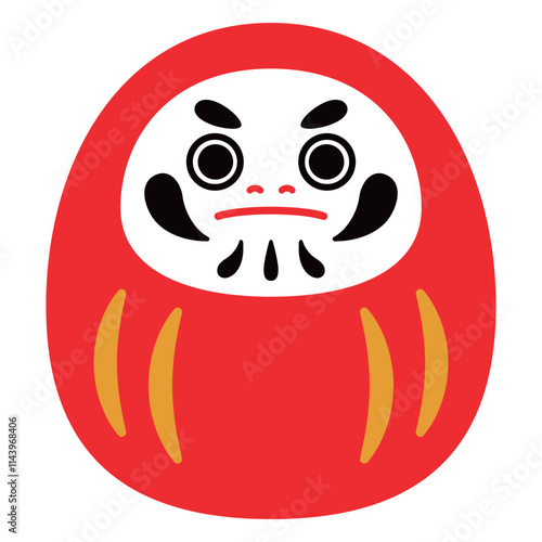 だるま　両目　主線なし