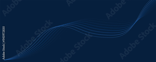 Abstract blue wave background