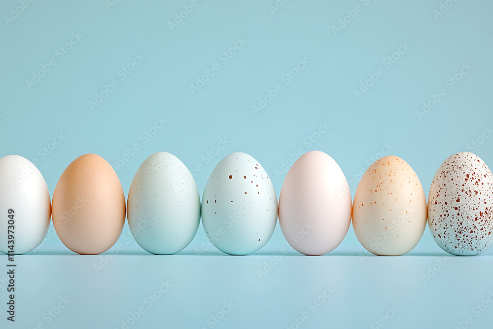 A row of Easter eggs with pastel colors on blue background, copy space concept, --ar 3:2 - Image #4 @swan6260
A row of Easter eggs with pastel colors on blue background, copy space concept, --ar 3:2 - Image #4 @swan6260
