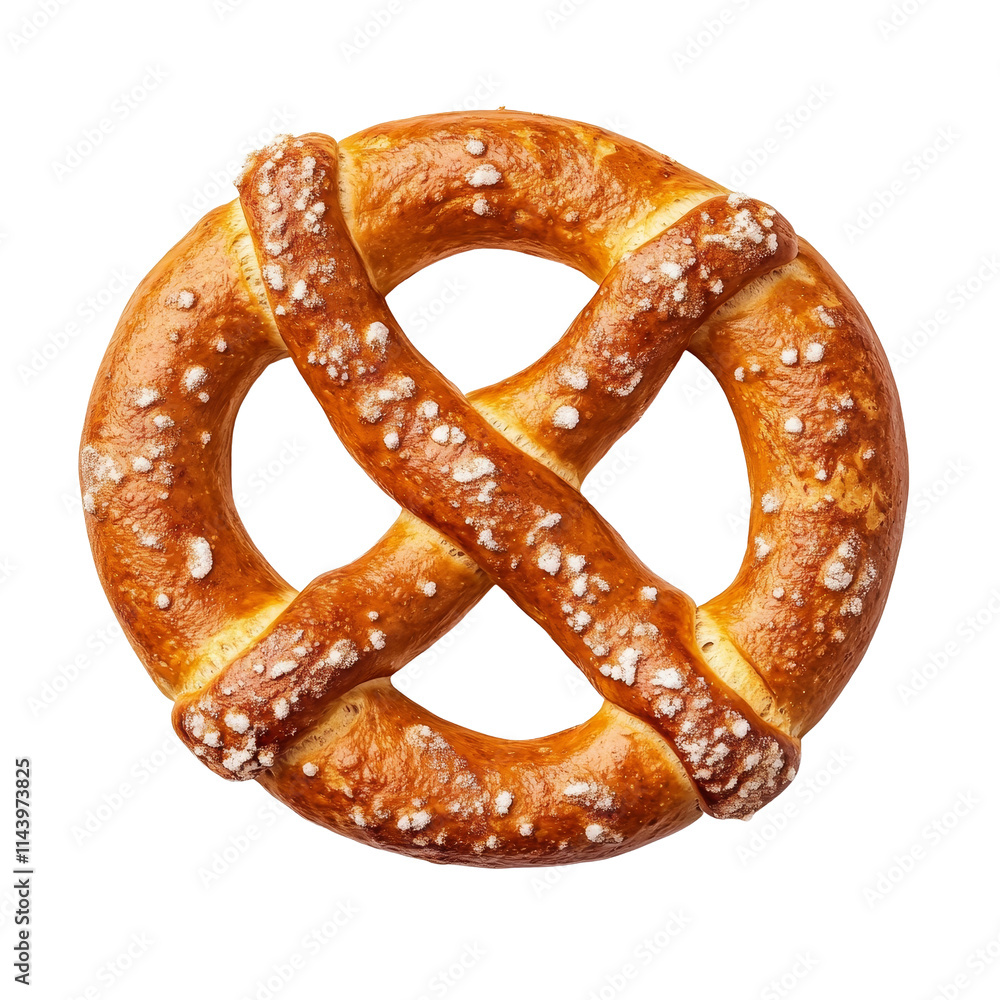 Delicious freshly baked pretzel viewed from above on a clean transparent surface, perfect for snacks or gatherings, single delicious pretzel top view isolated on transparent background Delicious freshly baked pretzel viewed from above on a clean transparent surface, perfect for snacks or gatherings, single delicious pretzel top view isolated on transparent background