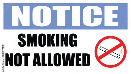 Smoking not allowed sign board