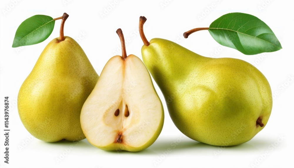 Three Juicy Pears: A Delightful Still Life Three Juicy Pears: A Delightful Still Life