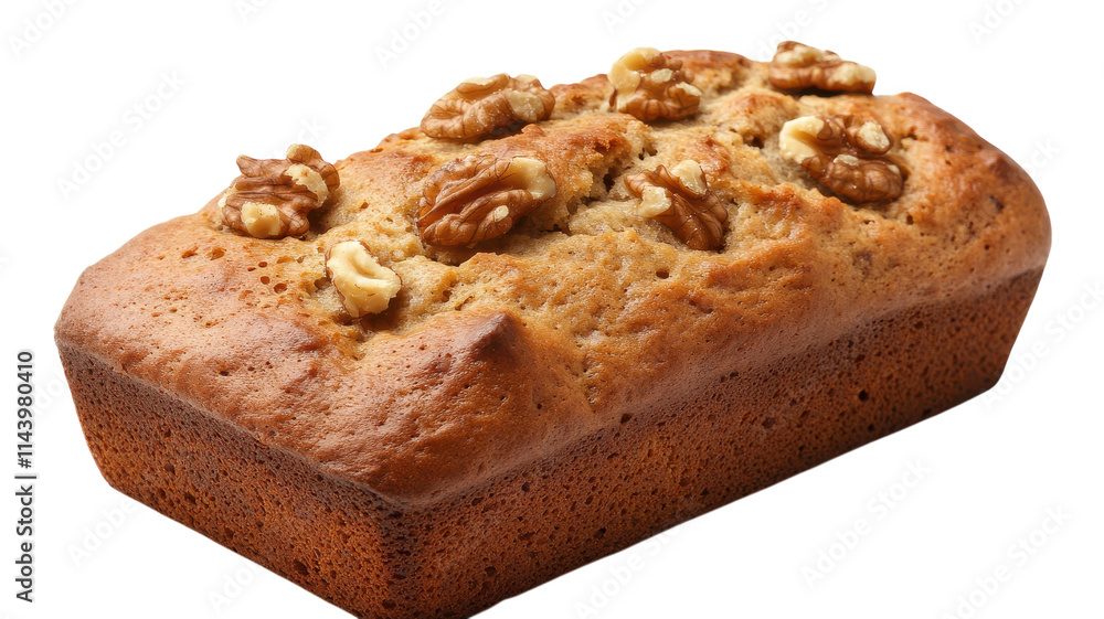 Delicious Freshly Baked Banana Bread with Walnuts - Perfect for Breakfast or Snacks. Delicious Freshly Baked Banana Bread with Walnuts - Perfect for Breakfast or Snacks.