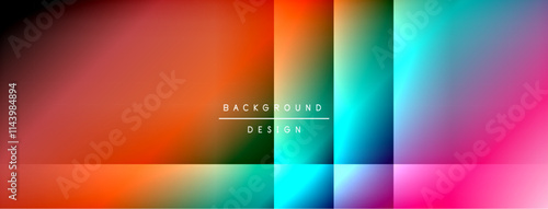 Dynamic shadow lines with gradient colors geometric background