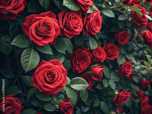 Red rose bouquet, a symbol of love and beauty, perfect for Valentine's Day or a special occasion