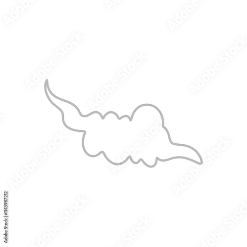 Smoke line icon