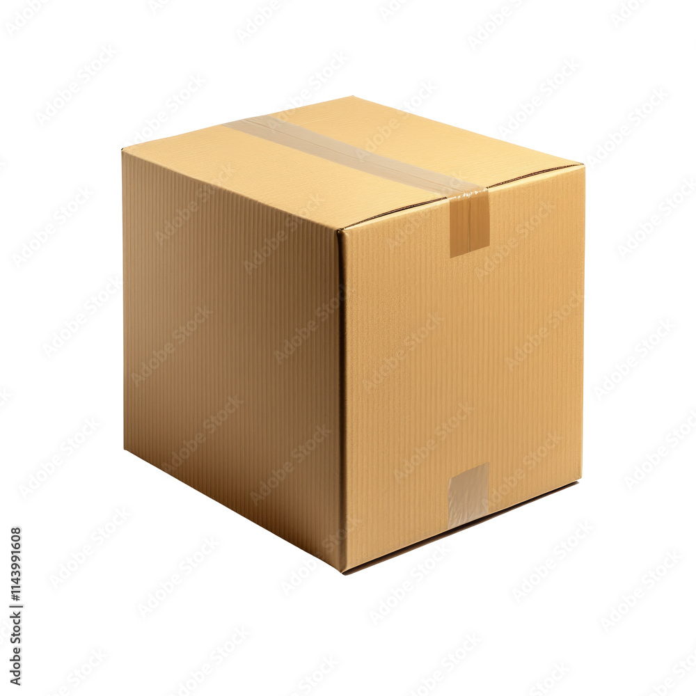 Cardboard box warehouse mockup showcasing an isolated brown packaging object on a plain background, cardboard box warehouse mockup, file of isolated object with shadow on transparent background Cardboard box warehouse mockup showcasing an isolated brown packaging object on a plain background, cardboard box warehouse mockup, file of isolated object with shadow on transparent background