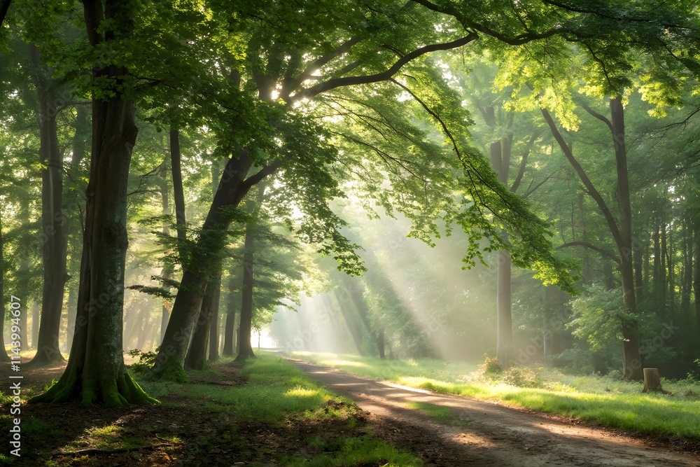morning in the forest morning in the forest