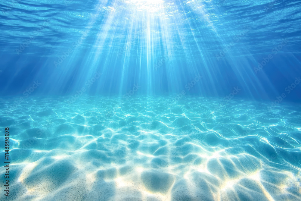 Obraz premium Sunlight streaming through clear ocean water