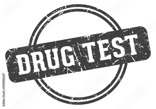 DRUG TEST stamp