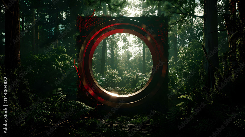 Surreal Portal in an Enchanted Forest Surreal Portal in an Enchanted Forest