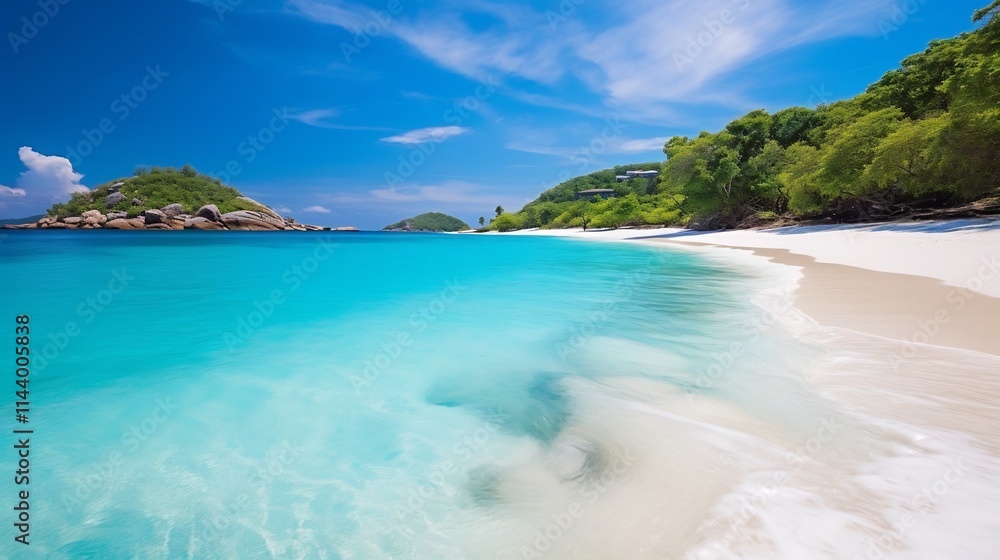 Serene Similan Islands with White Sand Beaches and Crystal Clear Waters A Tropical Paradise Offering an Idyllic Escape to Nature s Untouched Beauty Serene Similan Islands with White Sand Beaches and Crystal Clear Waters A Tropical Paradise Offering an Idyllic Escape to Nature s Untouched Beauty