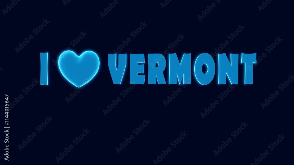 I LOVE VEROMONT NEON STYLE DESIGN