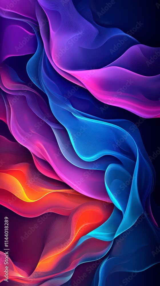Obraz premium Abstract Colorful Waves