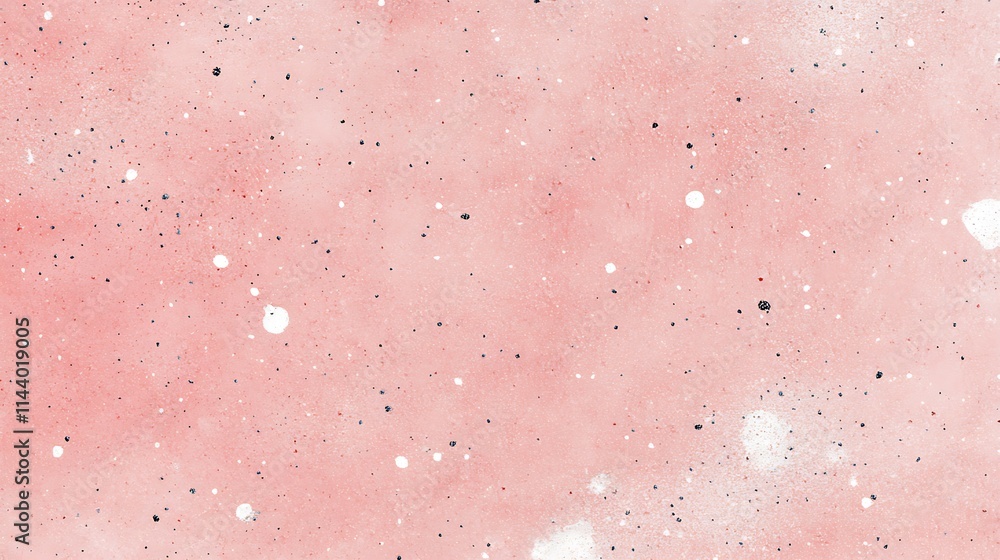 Whimsical Pink Background with White Stars and Dots Creating a Dreamy Atmosphere Whimsical Pink Background with White Stars and Dots Creating a Dreamy Atmosphere