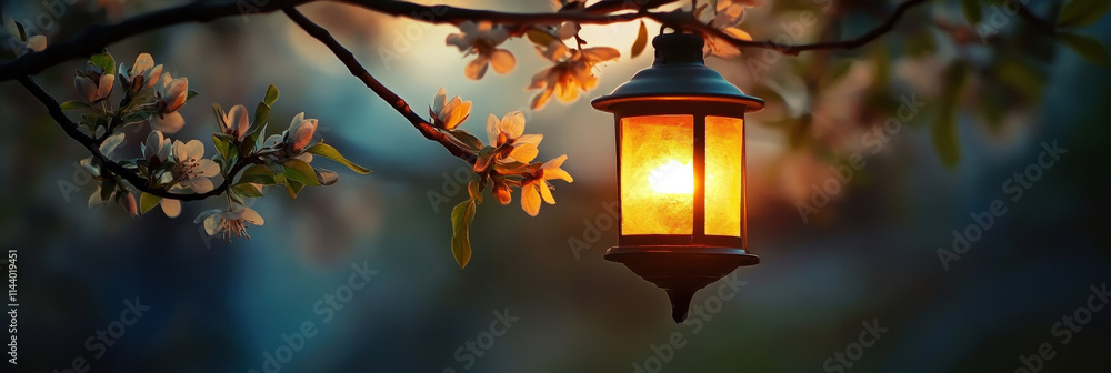 Lantern Among Blossoming Branches Lantern Among Blossoming Branches