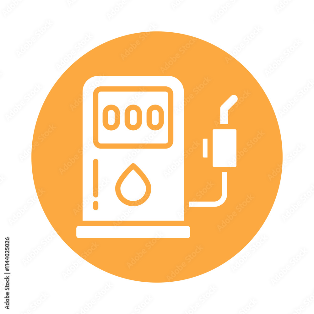 Petrol Station Vector Gylph Icon. Eps 10 file Petrol Station Vector Gylph Icon. Eps 10 file