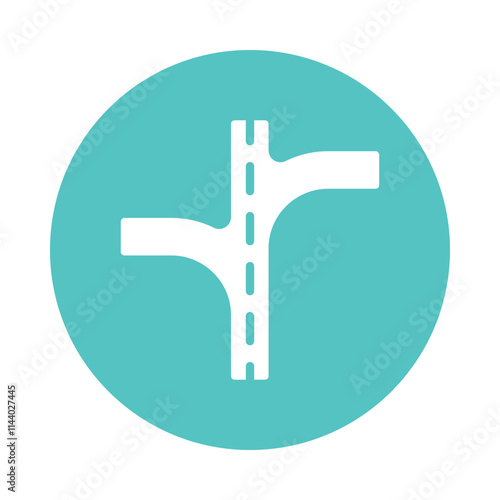 Union way Vector Gylph Icon. Eps 10 file 