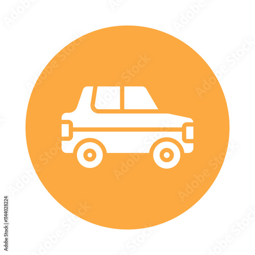 Car  Vector Gylph Icon. Eps 10 file 