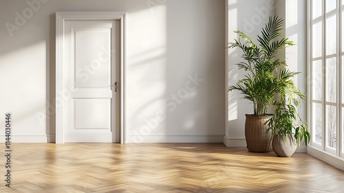 Wallpaper Mural A close up of a plant in a pot in a room. AI Generated Torontodigital.ca