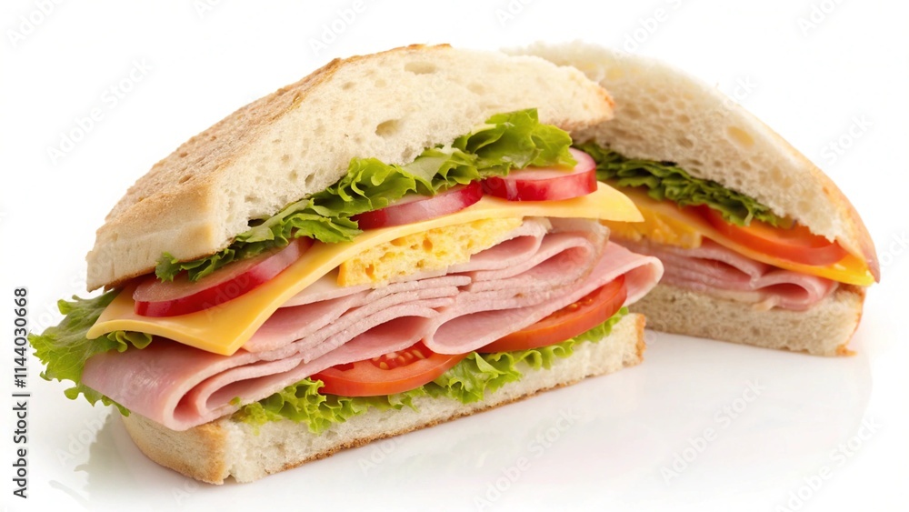 Food isolated on white background