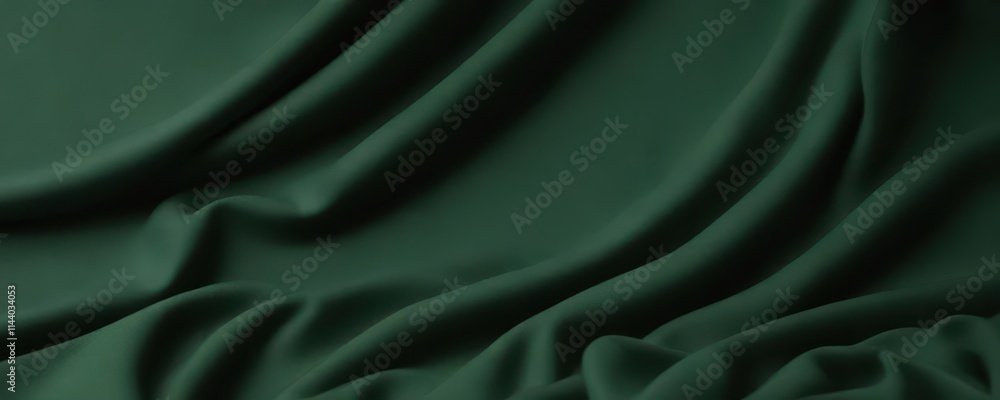 Fototapeta premium Deep green felt backdrop, soft matte finish, uniform color, soft, fabric, surface