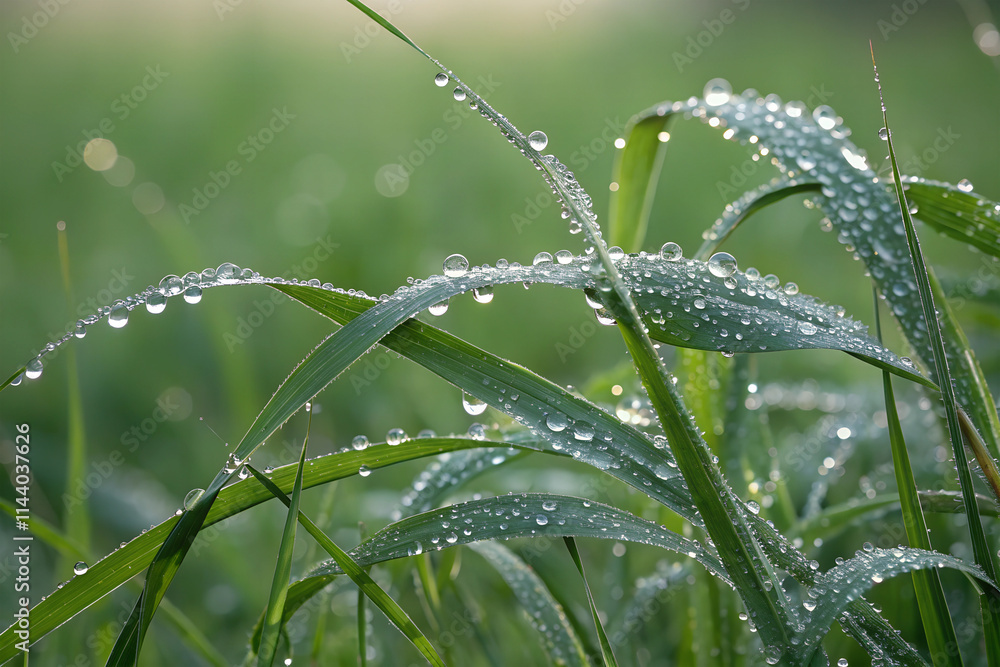 dew drops on grass dew drops on grass