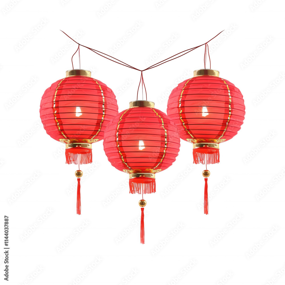 Beautiful Red Chinese Lanterns Beautiful Red Chinese Lanterns
