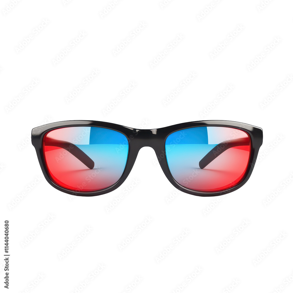 3D Glasses on White Background for Cinema Experiences Transparent Background 3D Glasses on White Background for Cinema Experiences Transparent Background