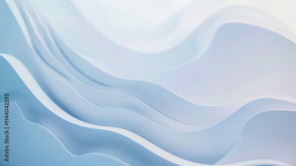 A 3D wavy background with blue and white gradients is used to create a sense of technology and modernity for the conference A 3D wavy background with blue and white gradients is used to create a sense of technology and modernity for the conference