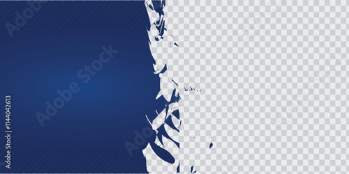 Silver blue grunge design abstract transparent banner vertical vector illustration design background 