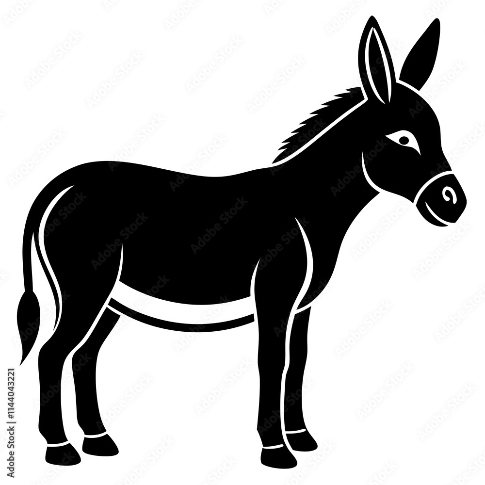 Donkey isolated on white background Donkey isolated on white background