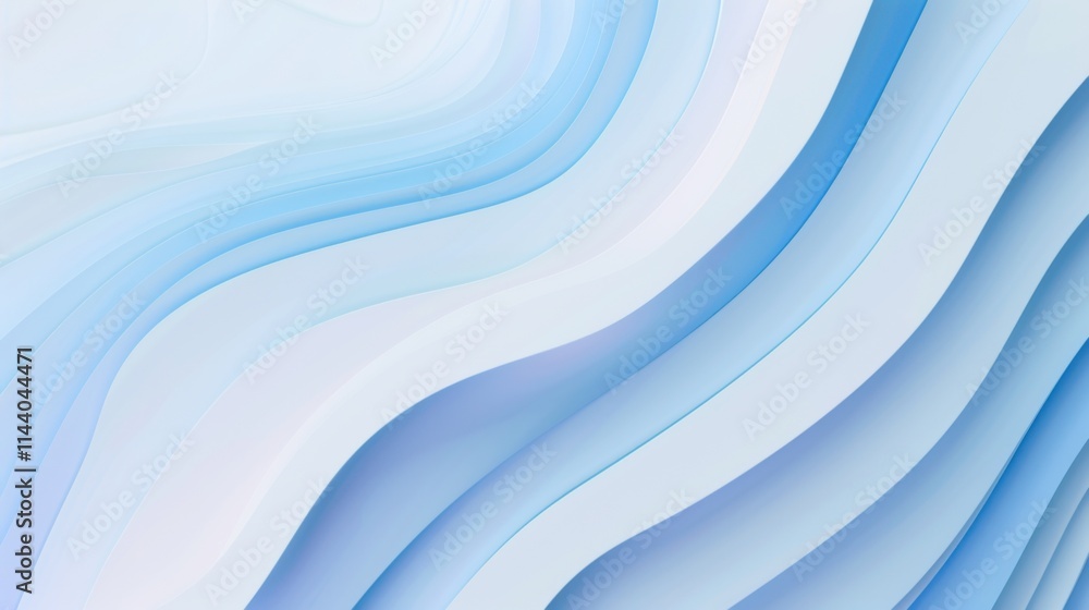 A 3D wavy background with blue and white gradients is used to create a sense of technology and modernity for the conference A 3D wavy background with blue and white gradients is used to create a sense of technology and modernity for the conference